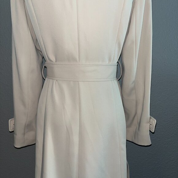 KORADIOR CLASSIC BEIGE DOUBLE BREASTED BELTED TRENCH COAT WOMEN'S EU 40 = US 10 - Picture 10 of 13